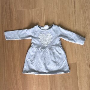 Crazy 8 Light Gray Heart Dress